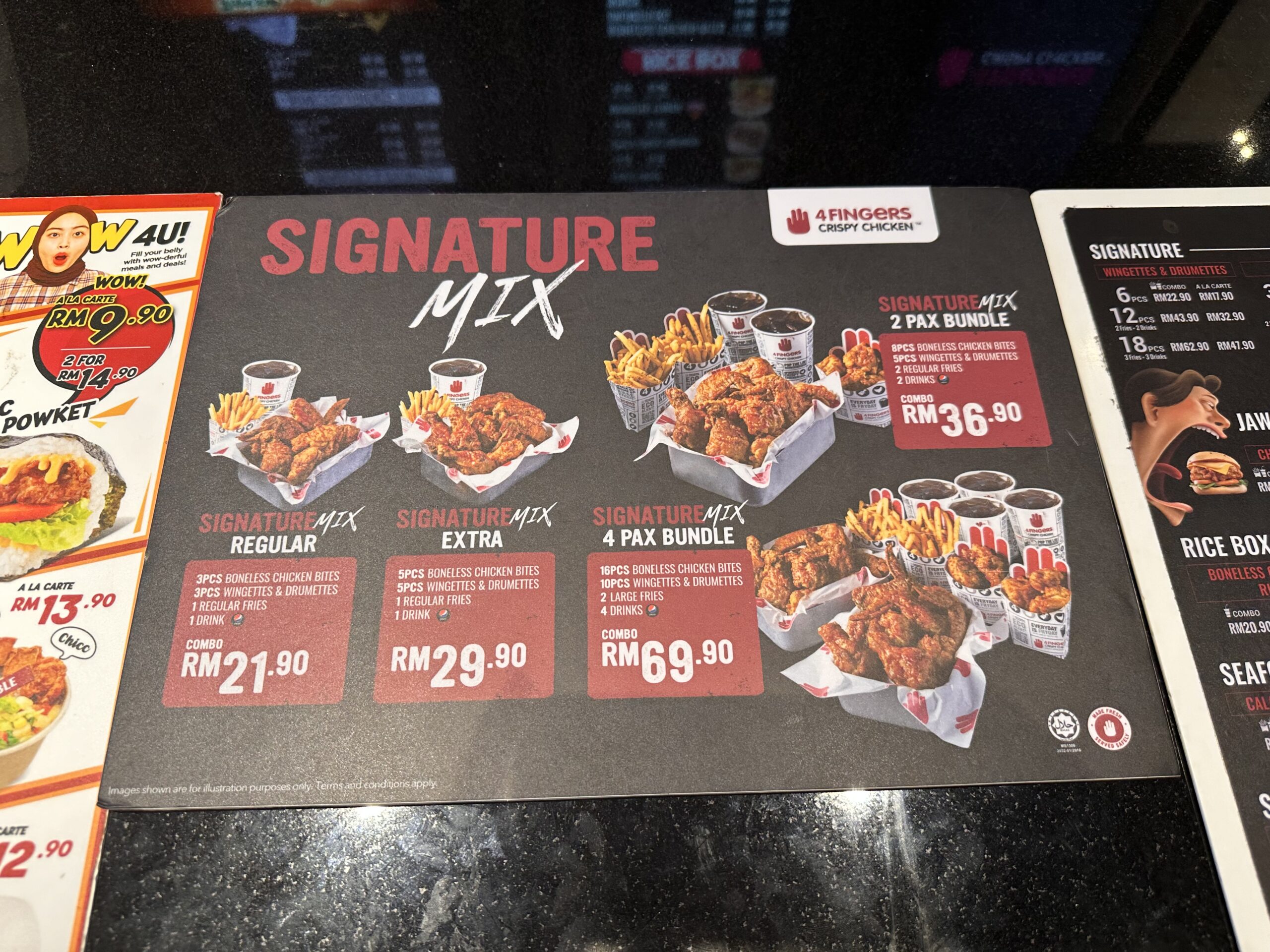 4Fingers Crispy Chicken menu page 1