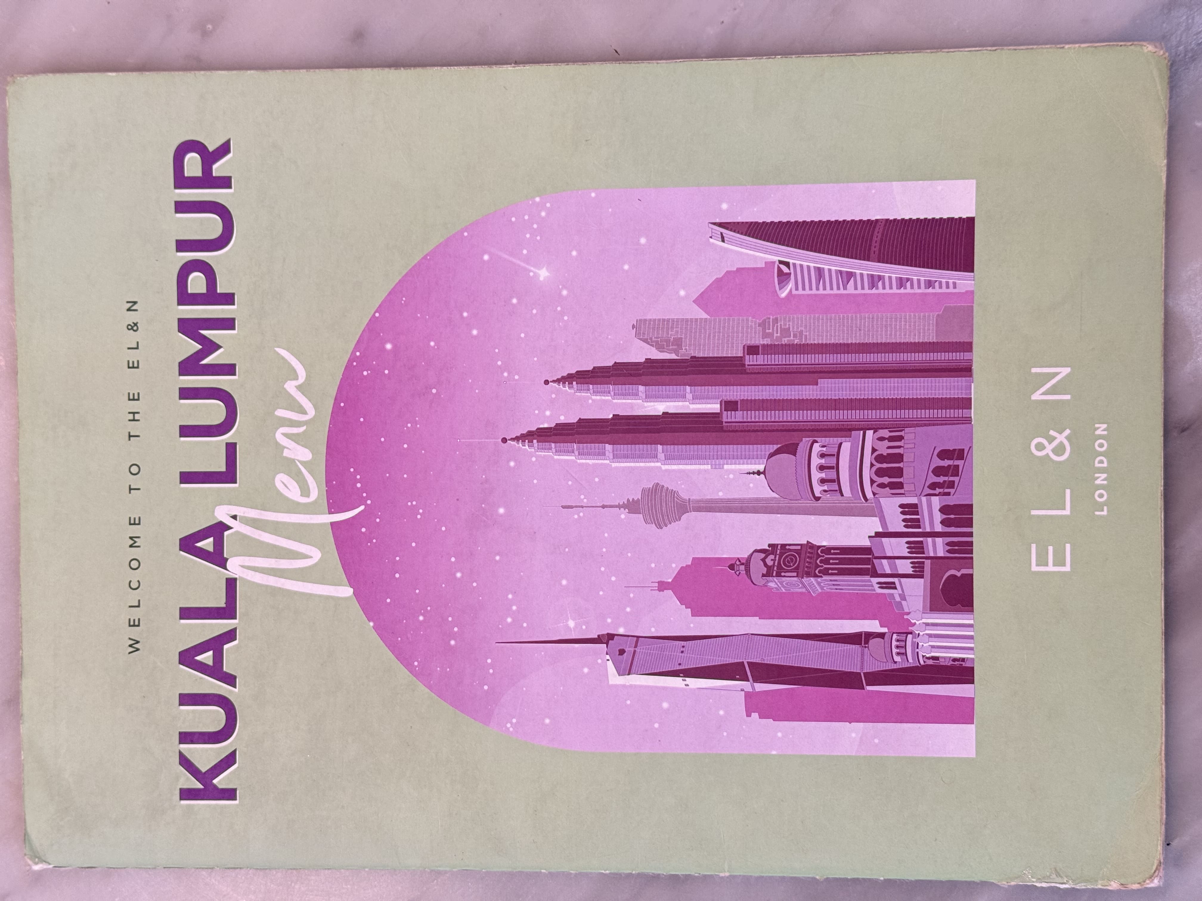 EL&N London - Pavilion KL menu page 1