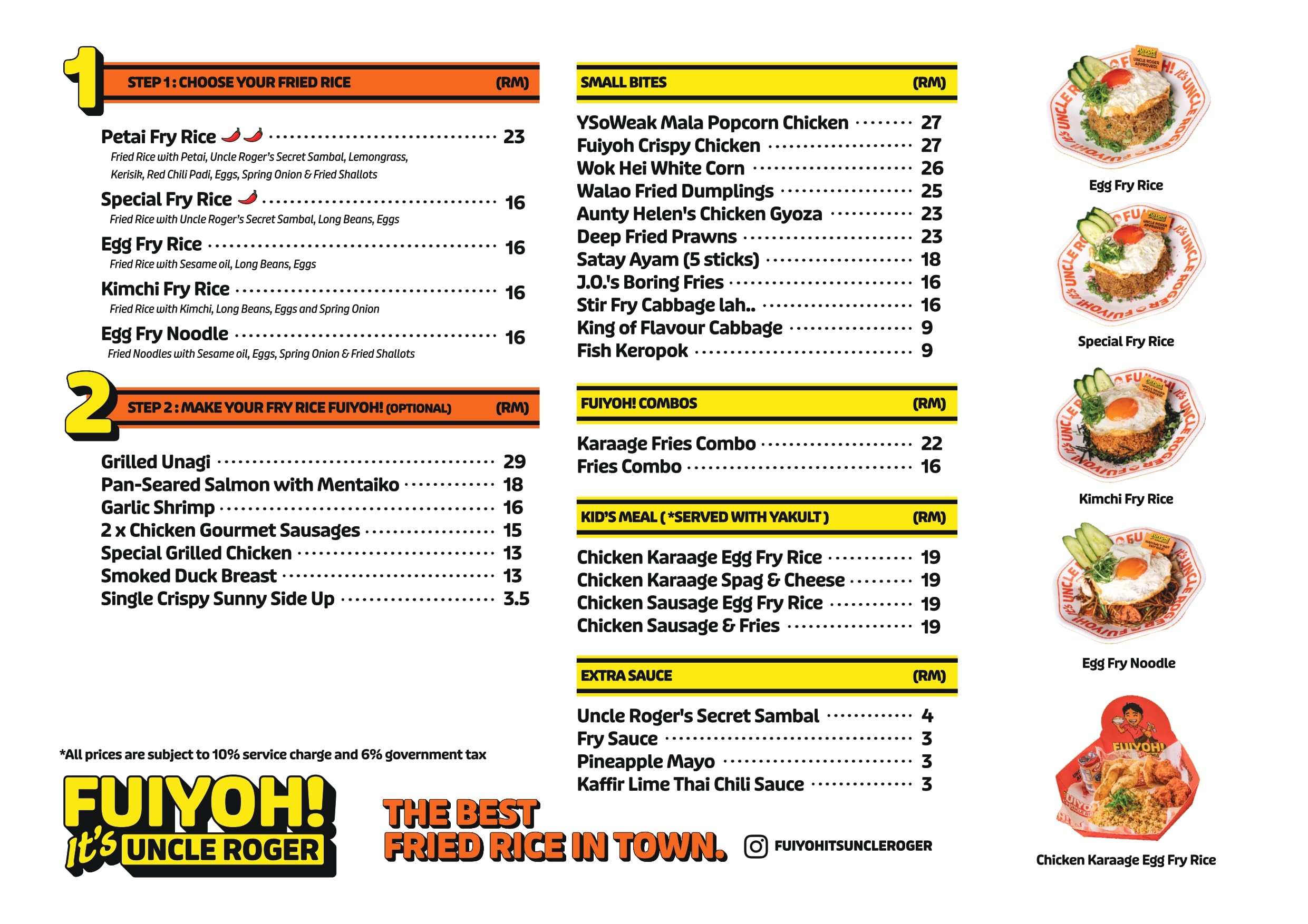 FUIYOH! It’s UNCLE ROGER @ Central i-City Mall menu page 1