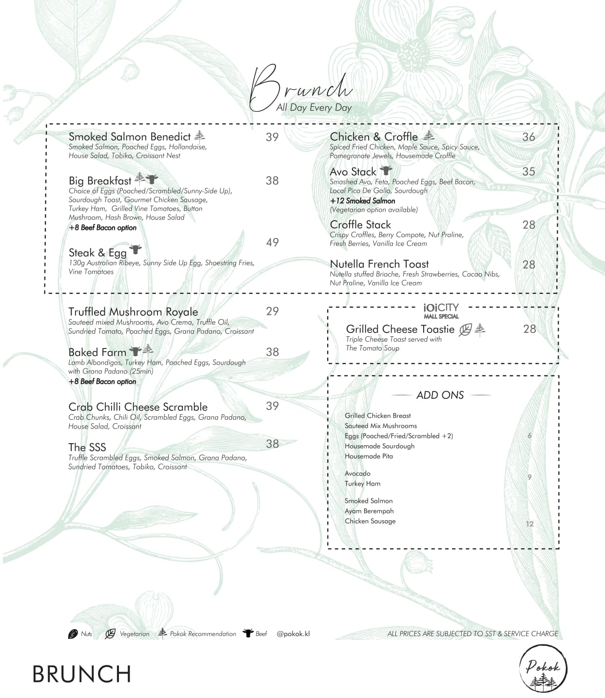 Pokok IOI City Mall menu page 1