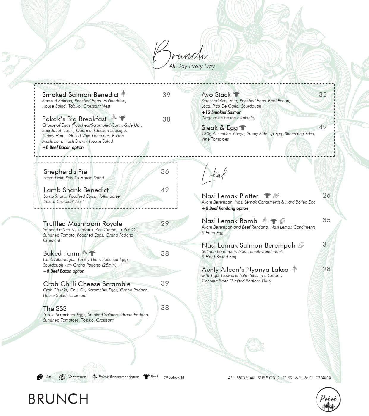 Pokok Sunway Pyramid menu page 1